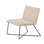 X-Lounge single sofa velvet beige 2