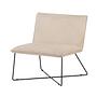 X-Lounge single sofa velvet beige 1