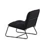 Madison single sofa linen fabric black 4