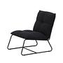 Madison single sofa linen fabric black 2