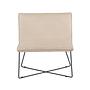 X-Lounge single sofa velvet beige 0