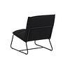 Madison single sofa linen fabric black 5