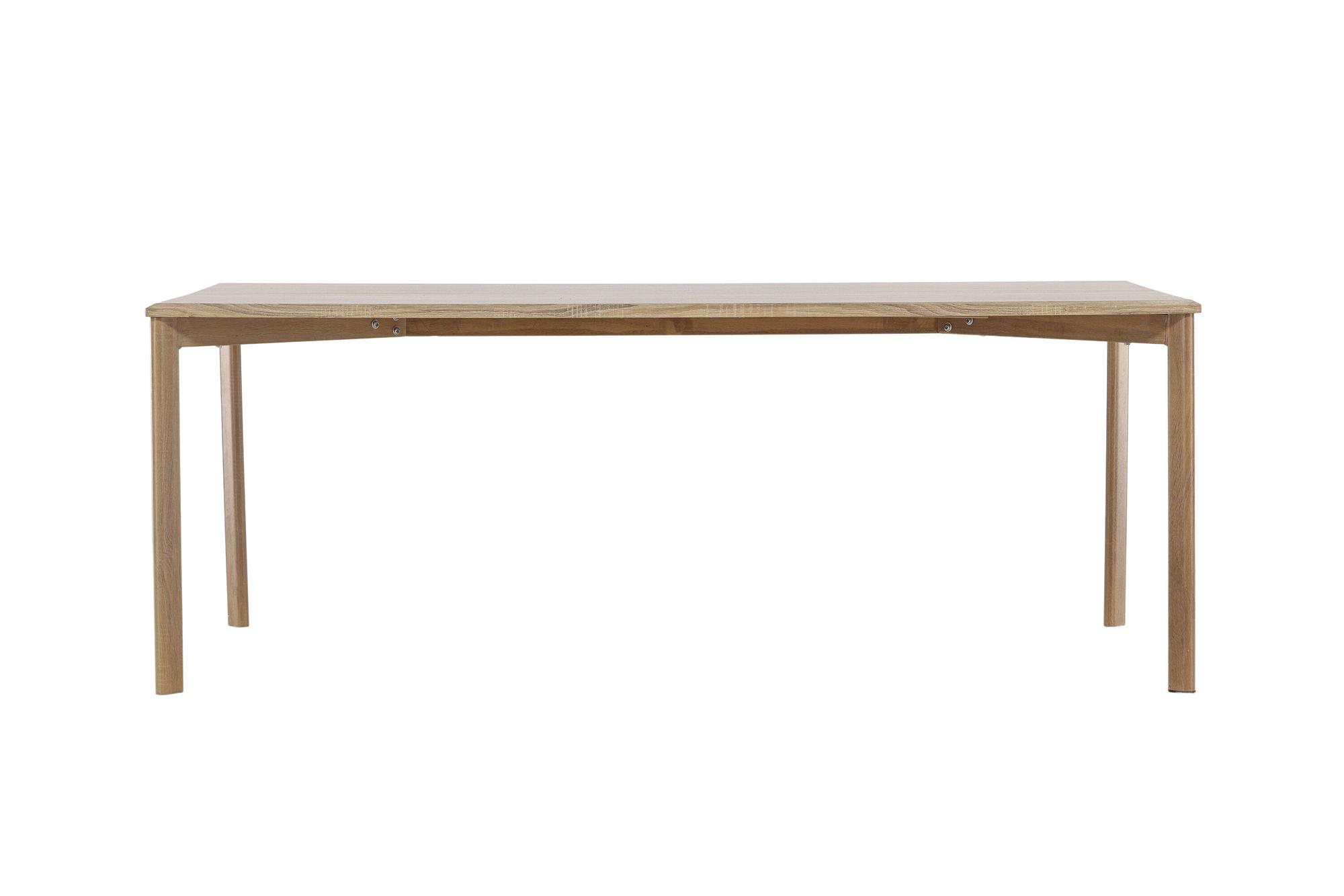 Damon Esstisch MDF Furnier Whitewash 200×90cm 0