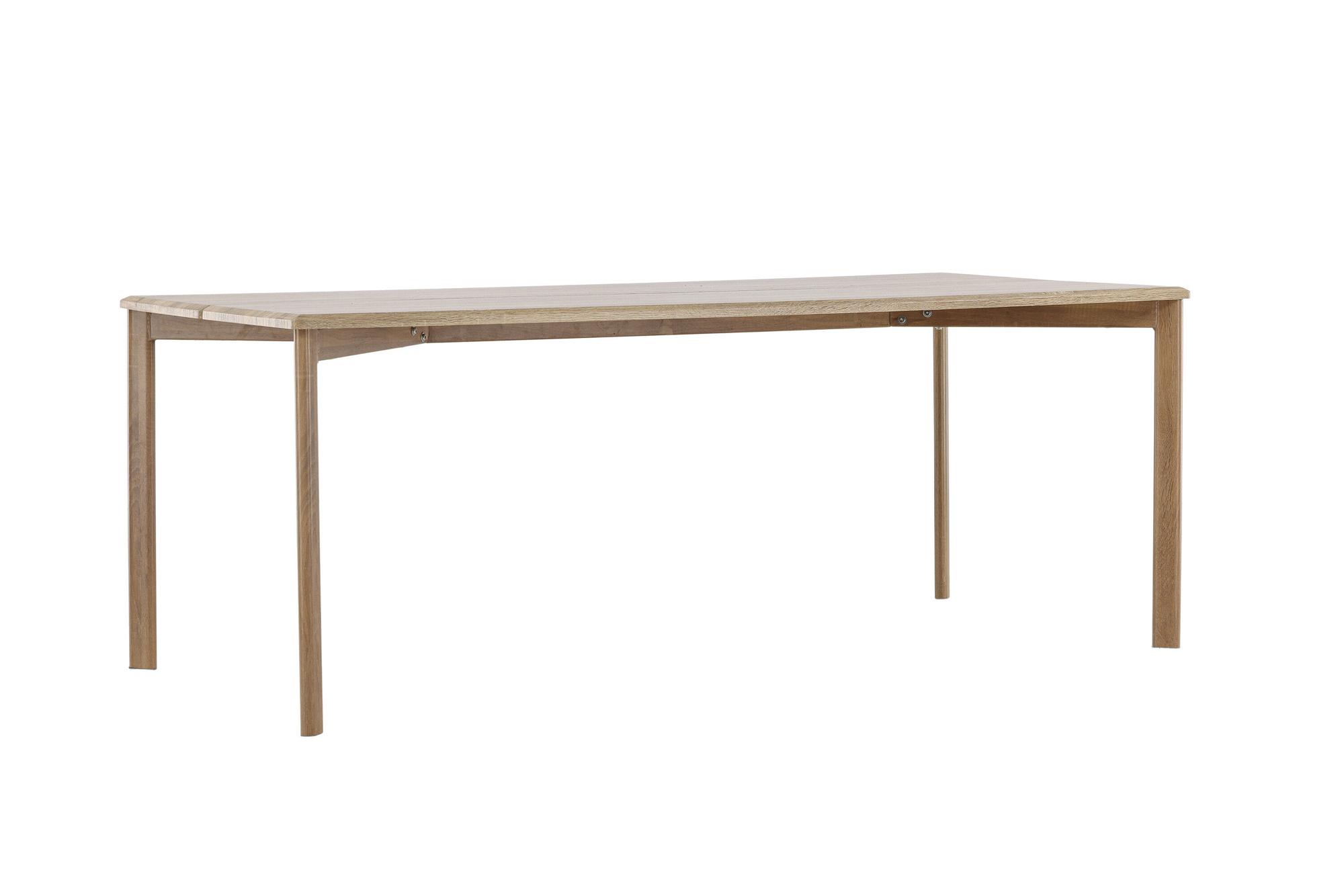 Damon Esstisch MDF Furnier Whitewash 200×90cm 5