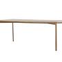 Damon  Dining table  MDF Veneer Whitewash 200×90cm 1