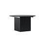 Matilda Dining table extendable MDF Veneer Black ø130/180cm 2