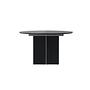 Matilda Dining table extendable MDF Veneer Black ø130/180cm 0