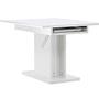 Pluto Dining table MDF/Glass White 120/160×90cm 8