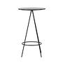 Bistro Bartisch MDF Furnier Schwarz Ø60cm 3