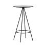 Bistro Bar table MDF Veneer Black Ø60cm 2