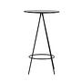 Bistro Bartisch MDF Furnier Schwarz Ø60cm 0