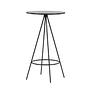 Bistro Bartisch MDF Furnier Schwarz Ø60cm 1