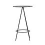 Bistro Bar table MDF Veneer Black Ø60cm 6