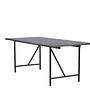Astrid  Esstisch  MDF Furnier  Mattschwarz  200×75cm 2