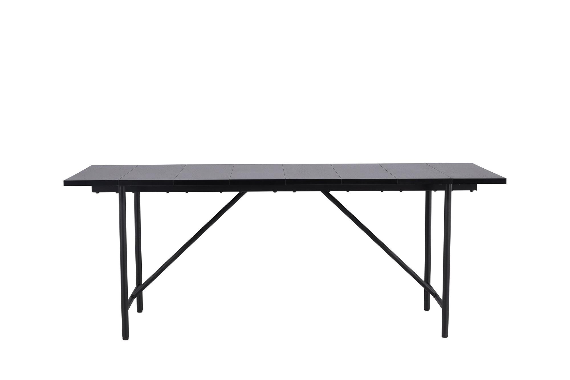 Astrid  Dining table  MDF Veneer  Matte black  200×75cm 6