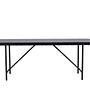 Astrid  Esstisch  MDF Furnier  Mattschwarz  200×75cm 0