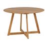 Yakidon Esstisch Gummiholz/MDF Eichen-Optik Natur/Holzoptik 7