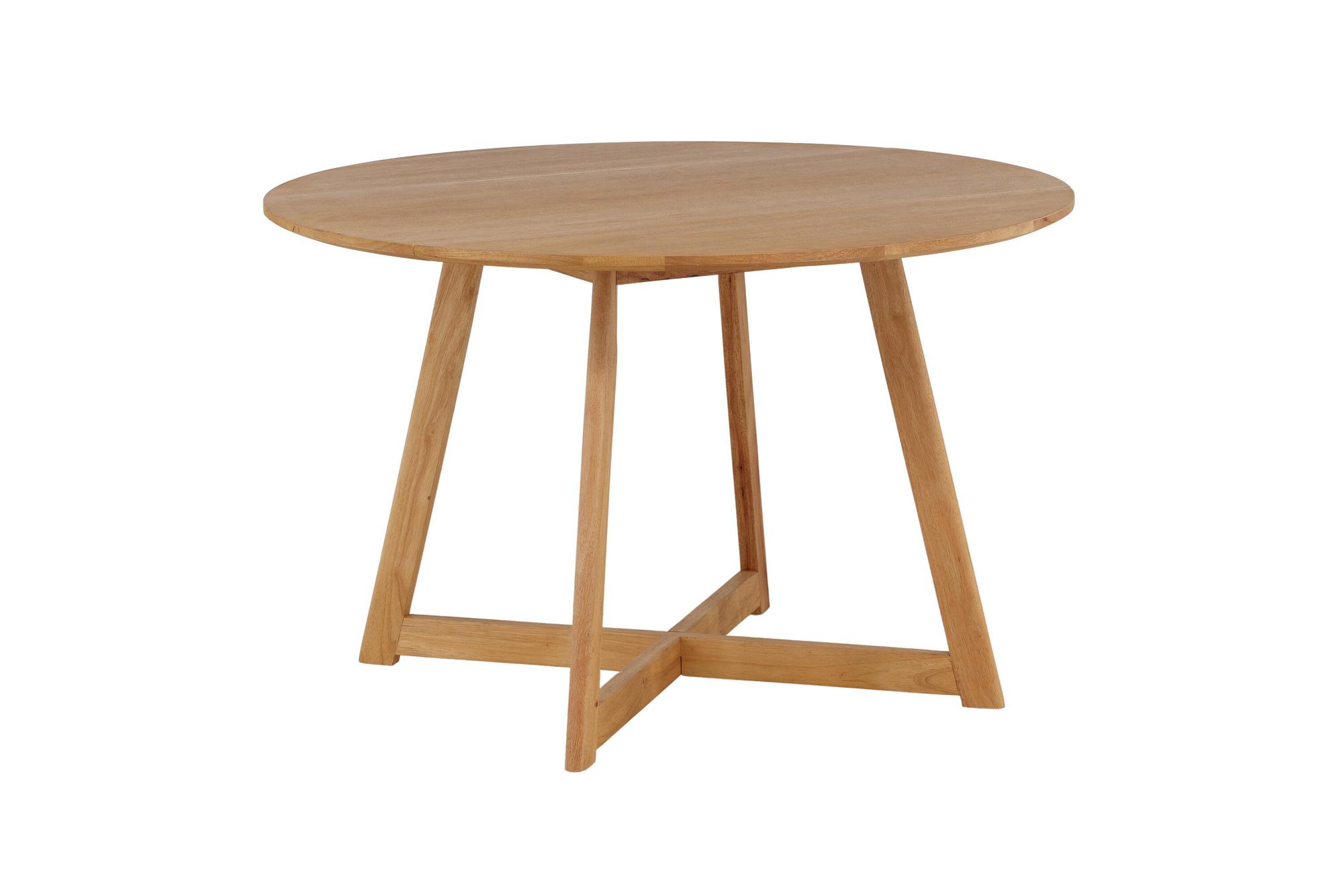 Yakidon Esstisch Gummiholz/MDF Eichen-Optik Natur/Holzoptik 5