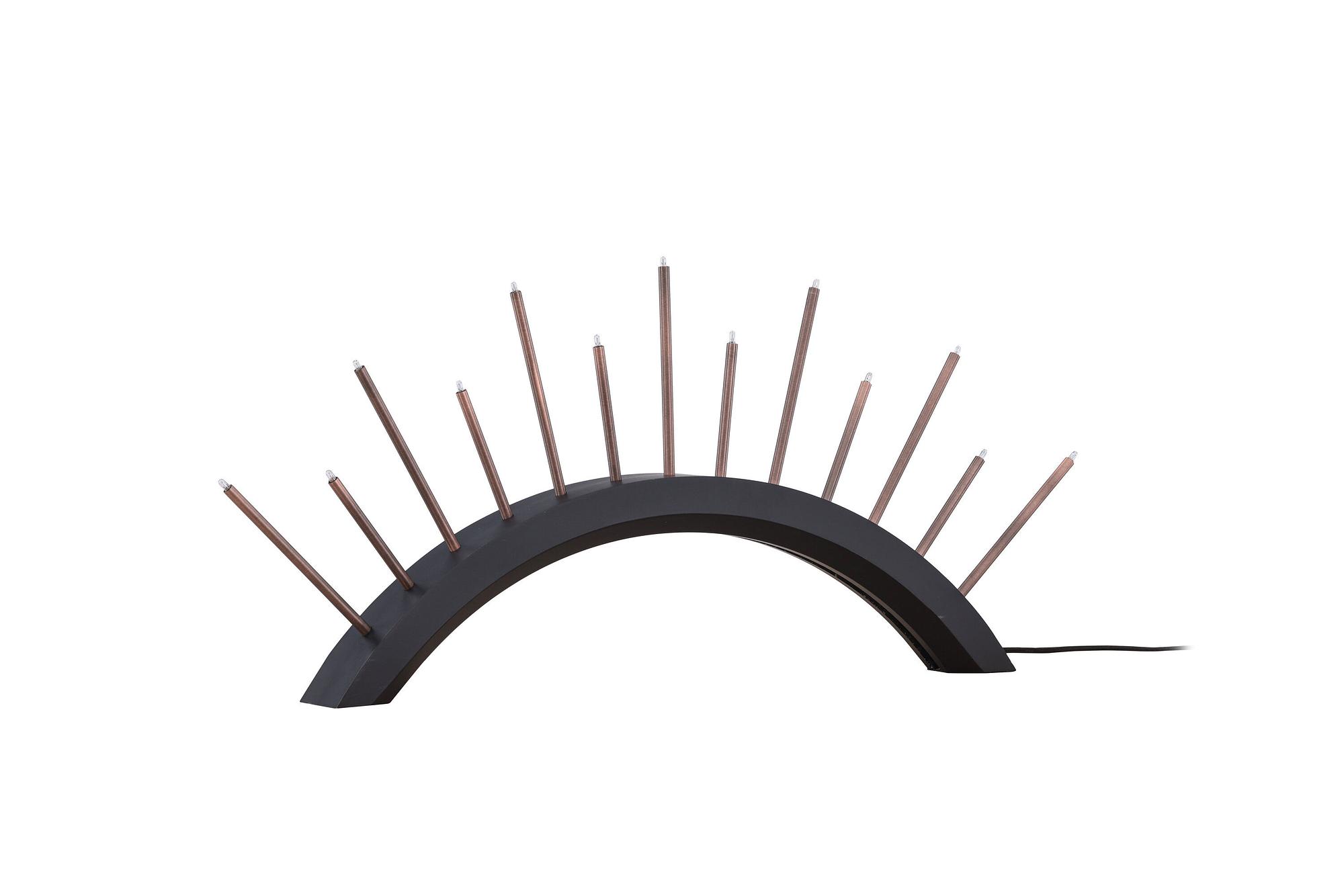 Björnrike Kerzenhalter Metall Schwarz Kupferoptik 5