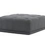 Turin  Pouf  Stoff  Dunkelgrau 1