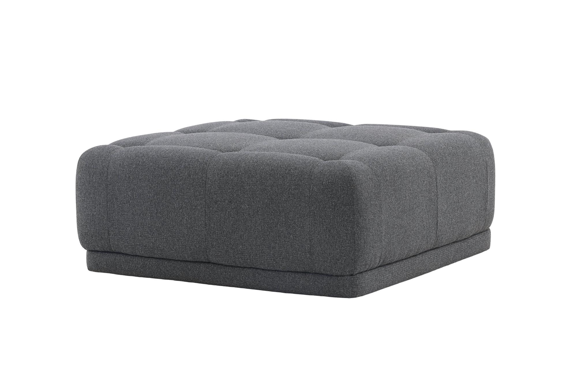 Turin  Pouf  Stoff  Dunkelgrau 7