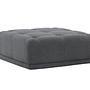 Turin  Pouf  Stoff  Dunkelgrau 2