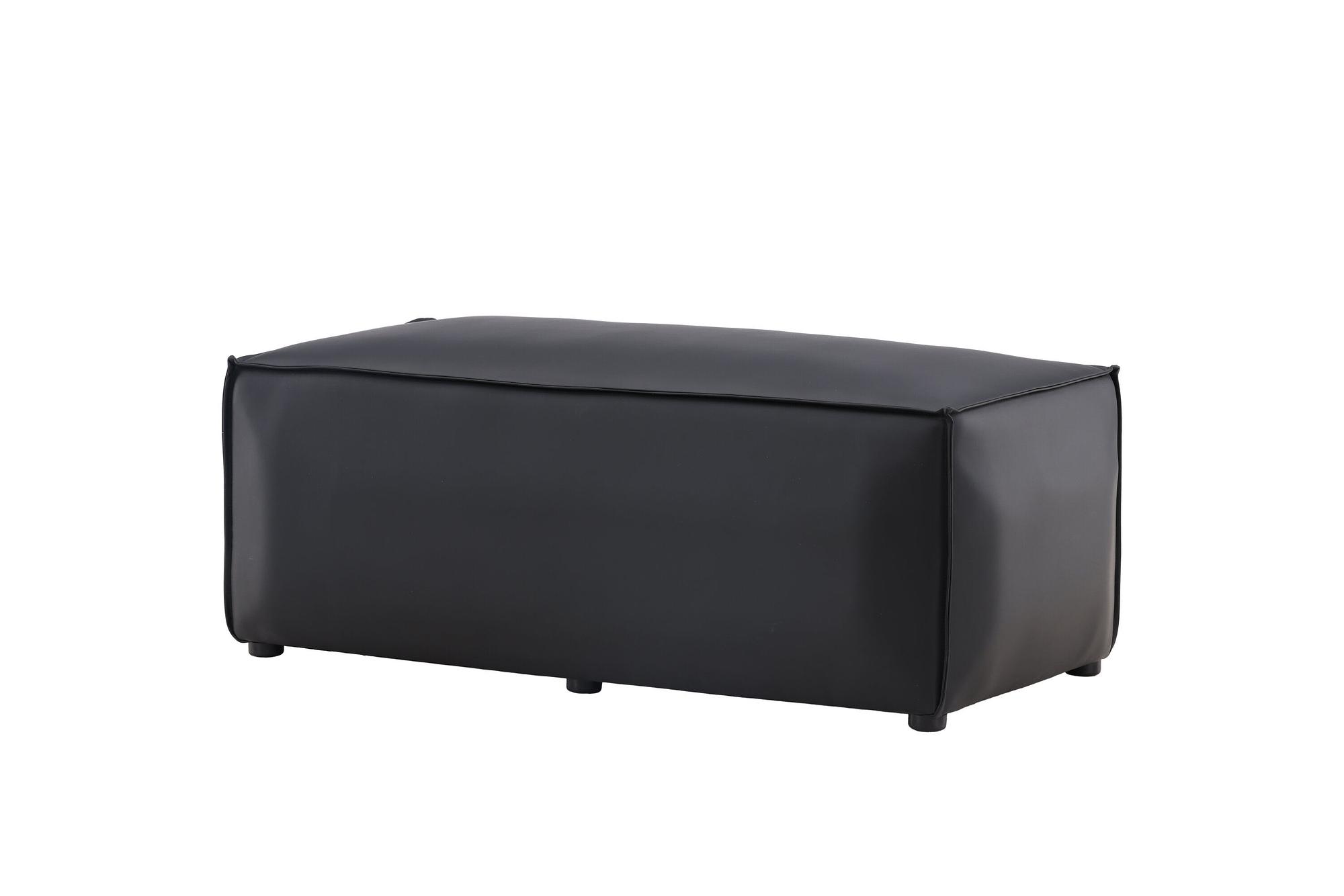 Palermo  Pouf  PU  Matt Black 7