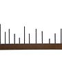 Kungsberget Adventsleuchter Nussbaum Metall Braun 0