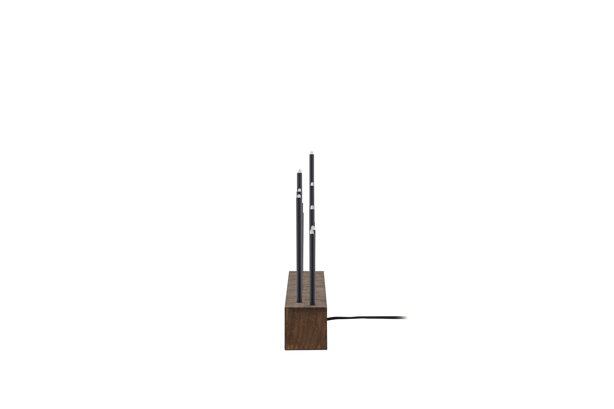 Kungsberget Advent candle holder Walnut Metal Brown 3
