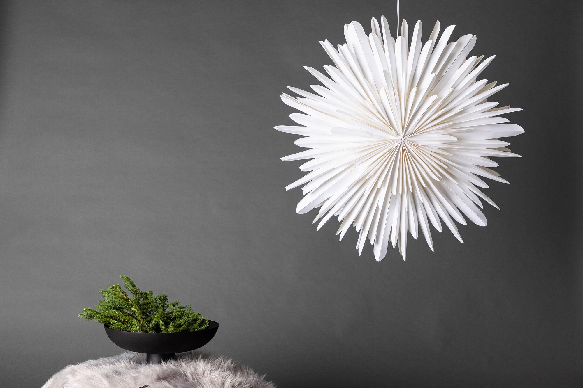 Sälen  Pendant light  Metal/MDF White ø80cm 4
