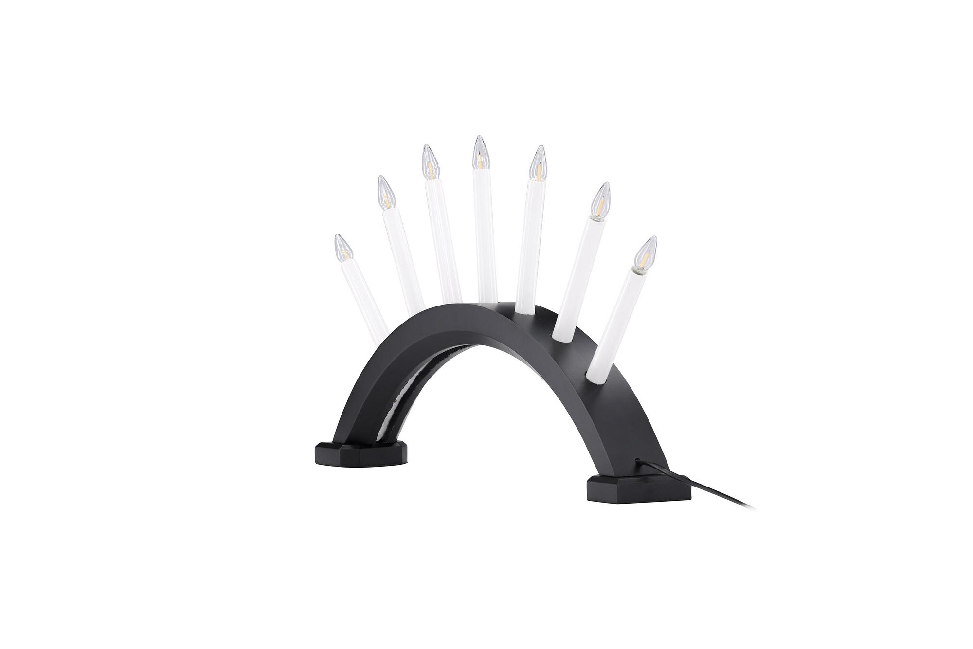 Kebnekaise Table lamp Pine wood Black White 8