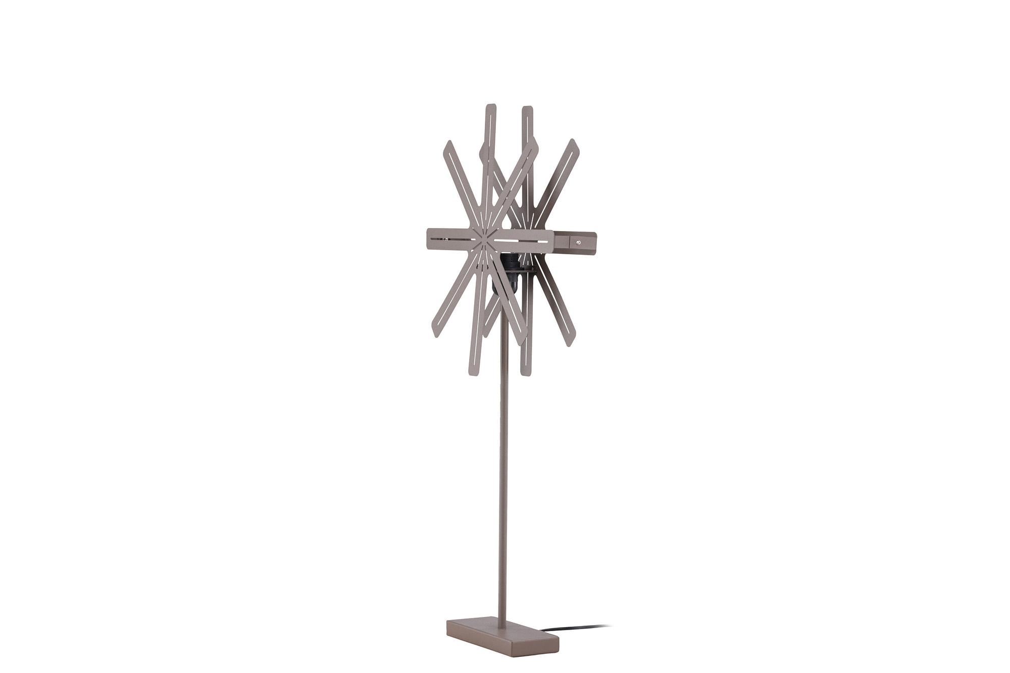 Säfsen Stehleuchte Metall/MDF Mocca ø40cm 2