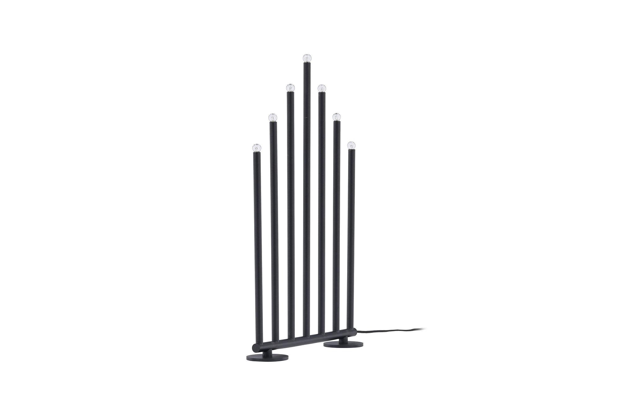 Björnfjället Candle holder Steel Matte Black 4