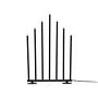 Björnfjället Candle holder Steel Matte Black 6