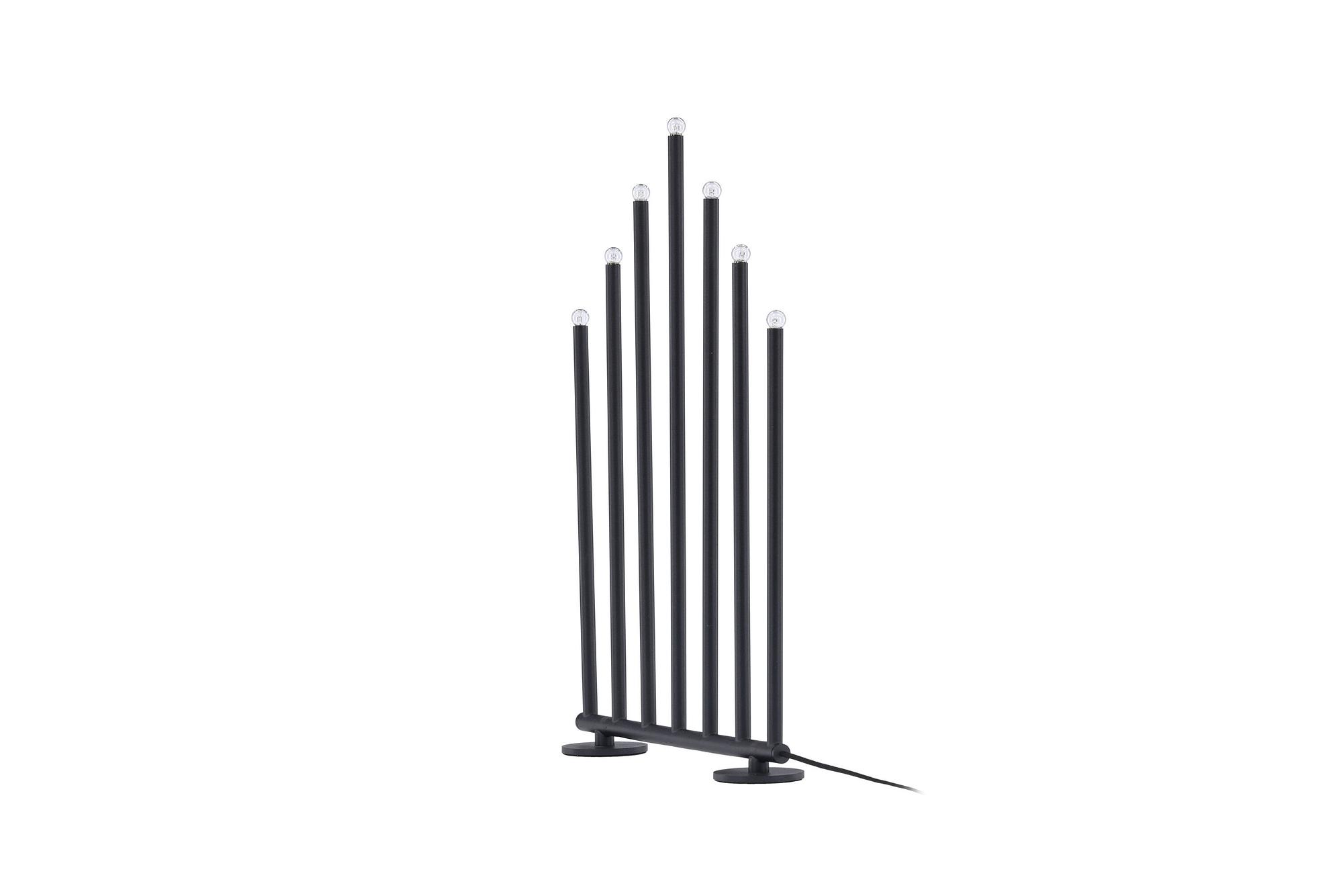 Björnfjället Candle holder Steel Matte Black 8