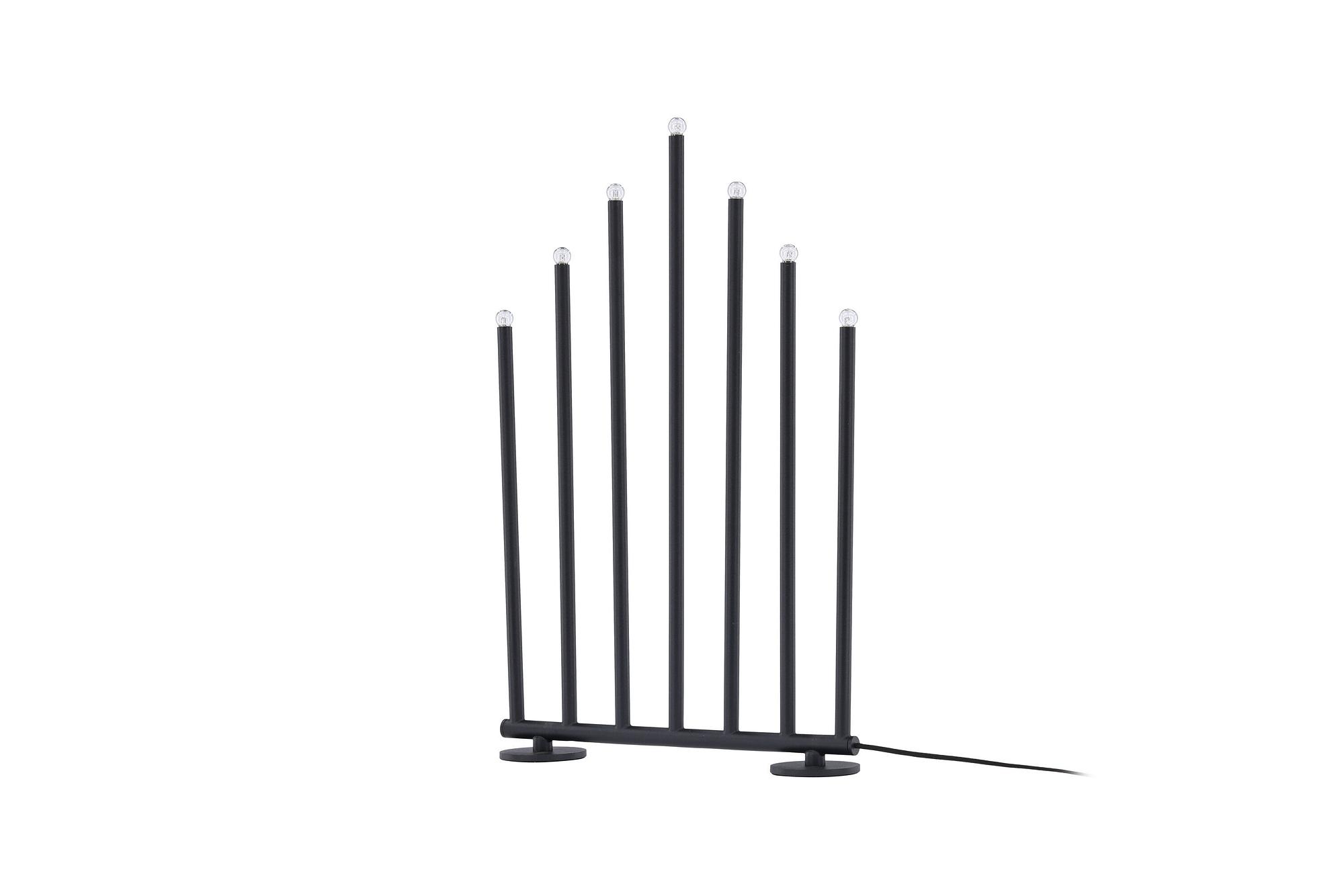 Björnfjället Candle holder Steel Matte Black 7