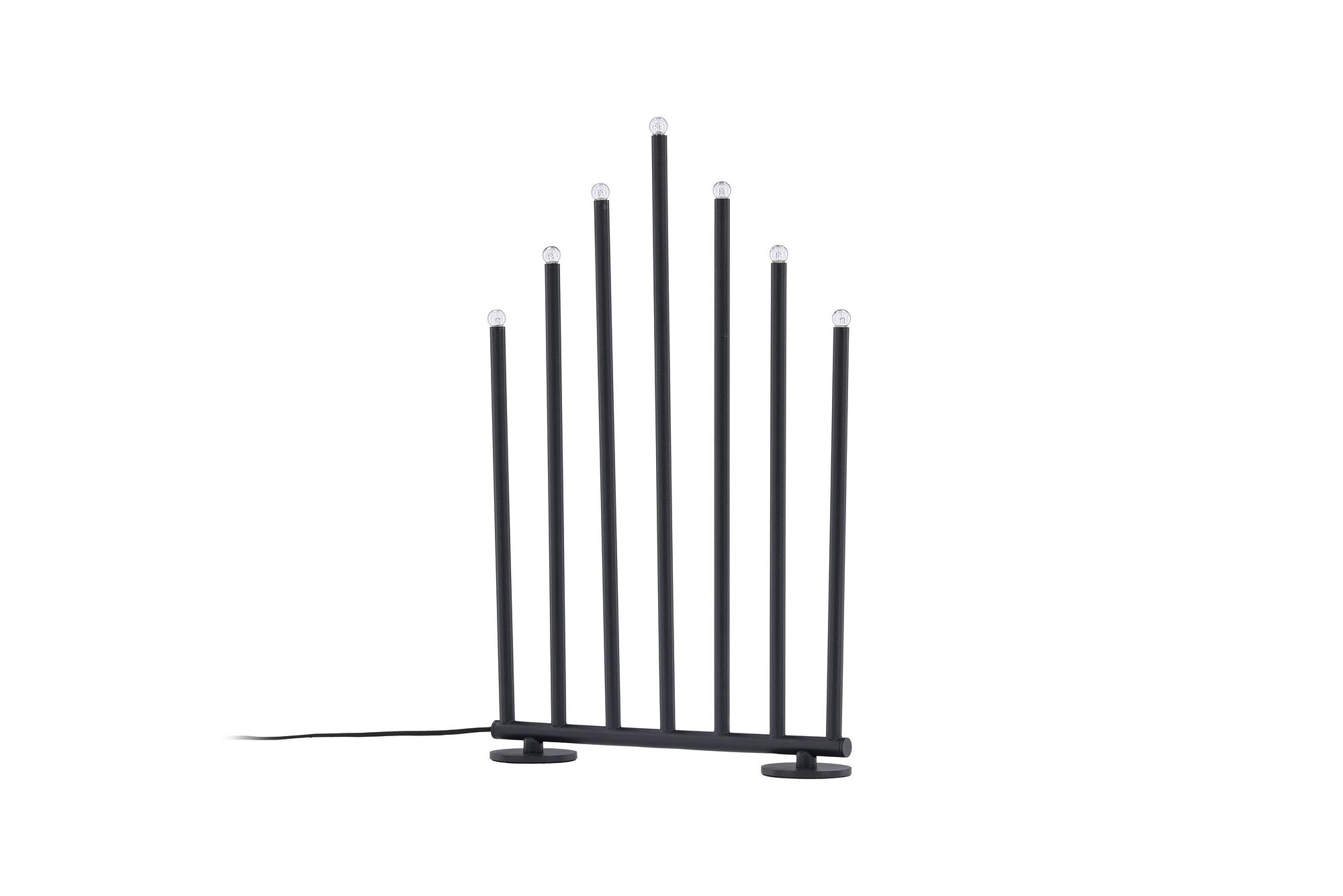 Björnfjället Candle holder Steel Matte Black 1