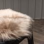 Katy Pouf Polyester Fake Fur Brown / Beige ø34cm 2