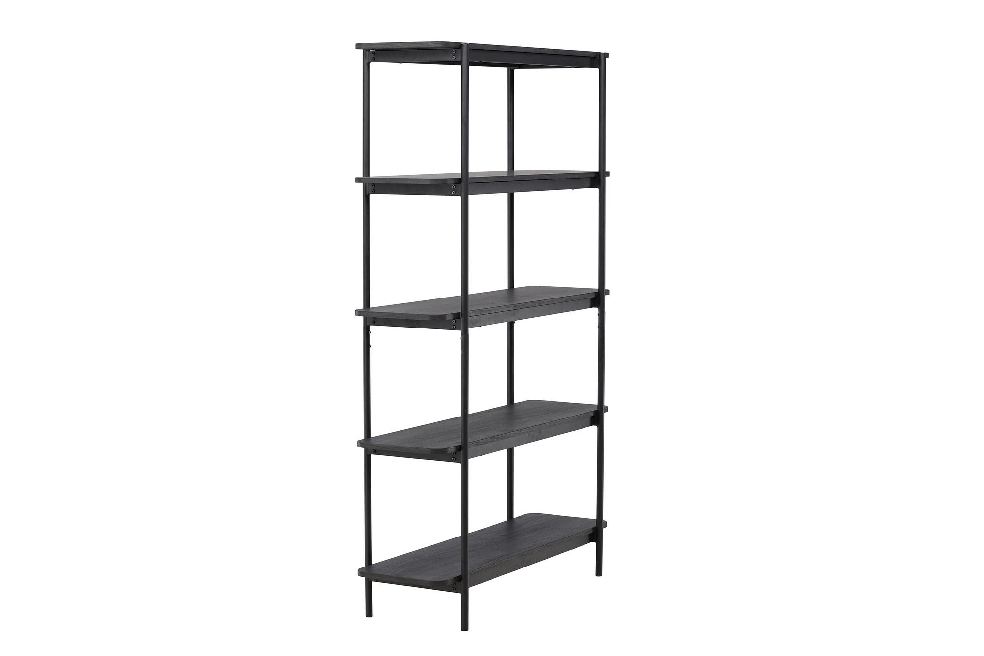 Home Shelf Wood Black 4