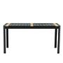 Togo Esstisch Aluminium Teak Schwarz 3