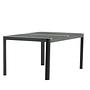 Togo Esstisch Aluminium Teak Schwarz 1