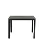 Togo Esstisch Aluminium Teak Schwarz 0