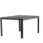 Togo Esstisch Aluminium Teak Schwarz 7