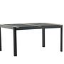 Togo Esstisch Aluminium Teak Schwarz 8