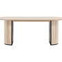 Bianca Oval Dining table Whitewash Veneer 0