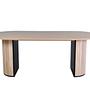 Bianca Oval Dining table Whitewash Veneer 1