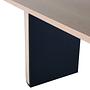 Bianca Oval Dining table Whitewash Veneer 7