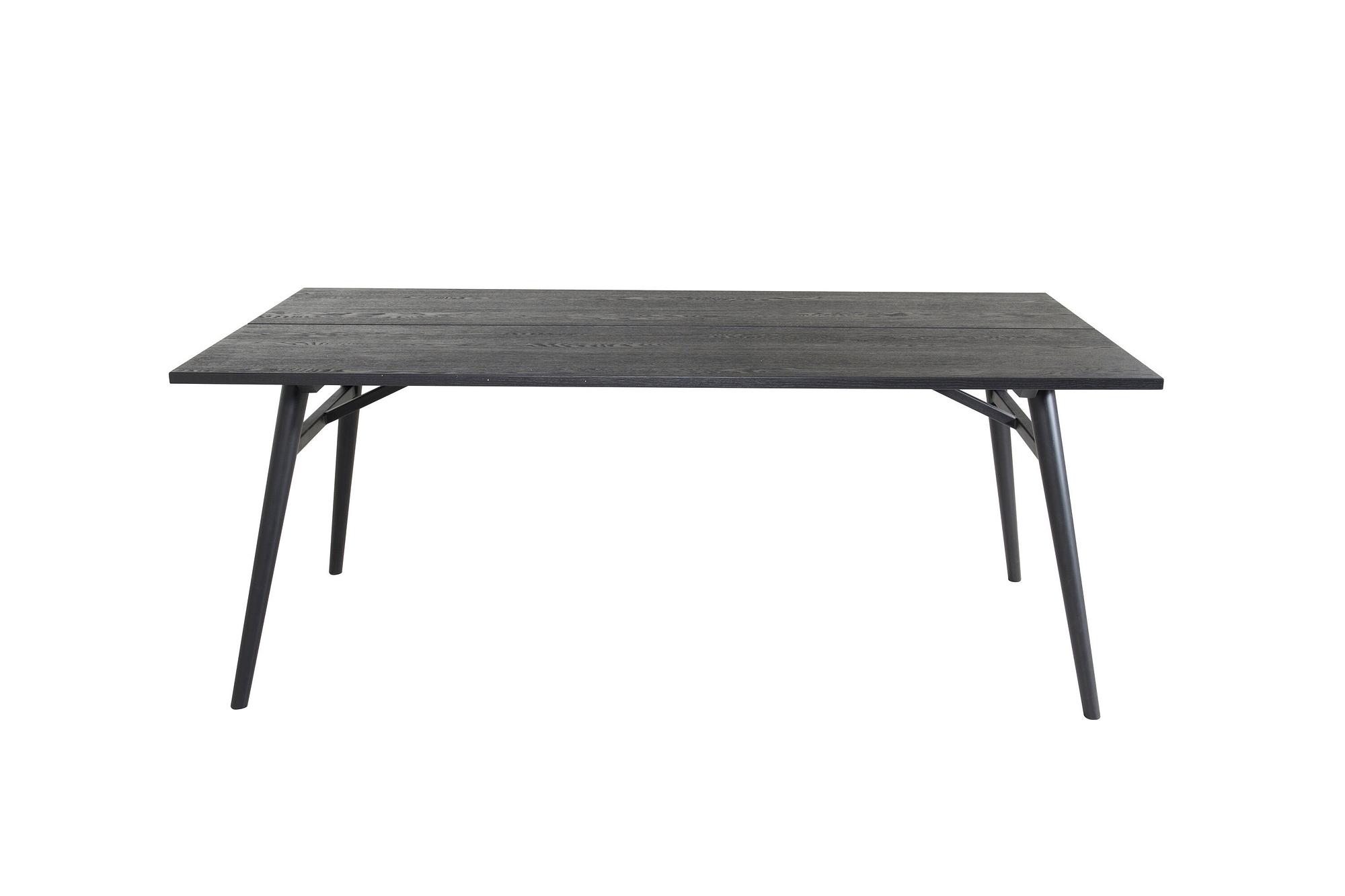 Ausziehtisch Schwarz Gebürstet 190x95cm 5