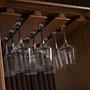 Revolving liquor cabinet Walnut wood 7