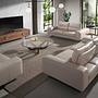 Round coffee table Glass Brown 6